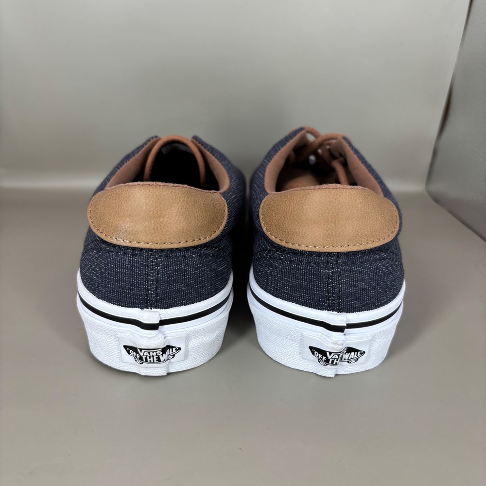 Vans Era 59 Denim C&L Blue Tan Low Top Skate Shoes Mens 6 Womens 7.5 - Picture 4 of 7